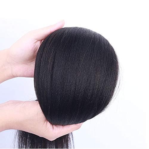 Coarse Yaki I Tip Human Hair Extension Yaki Straight Brazilian Virgin Hair Stick I Tip Hair African American Microlinks Fusion Hair Pre bonded 100Strands 100g (22inch 100strands, #Natural Color)