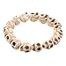 LovelyJewelry Tibetan Prayer Multi Color Skull Beads Handmade Bracelets for Girls for (Synthetic Crystal)