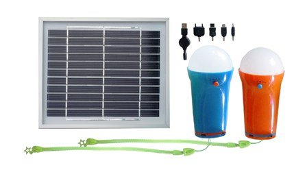 Nogginhaus Solar Panel Inclusive of Two Pair 3W of LED Lights