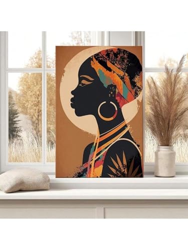Foulards colorés femme africaine toile abstraite pour grand mur vide