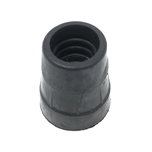 Pcp Replacement Cane Tips, 7/8 Inch / 2.2 Cm Diameter (Black, Two Tips), Black, 7/8-Inch Diameter #TOP1