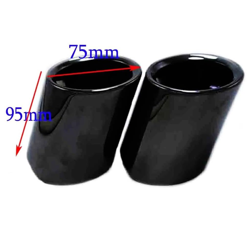 Puntas de silenciador de acero inoxidable para escape deportivo compatible con Serie 5 F10 E60 3