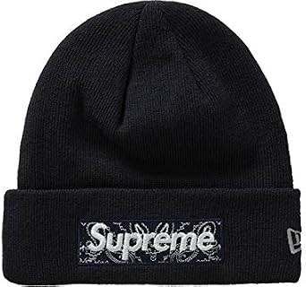 Amazon | [シュプリーム] x New Era Box Logo Beanie Bandana FW19
