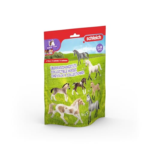 Image of Schleich Horse Club Surprise Blind Bag Toy with 2 Toy Horses for Kids Ages 5+