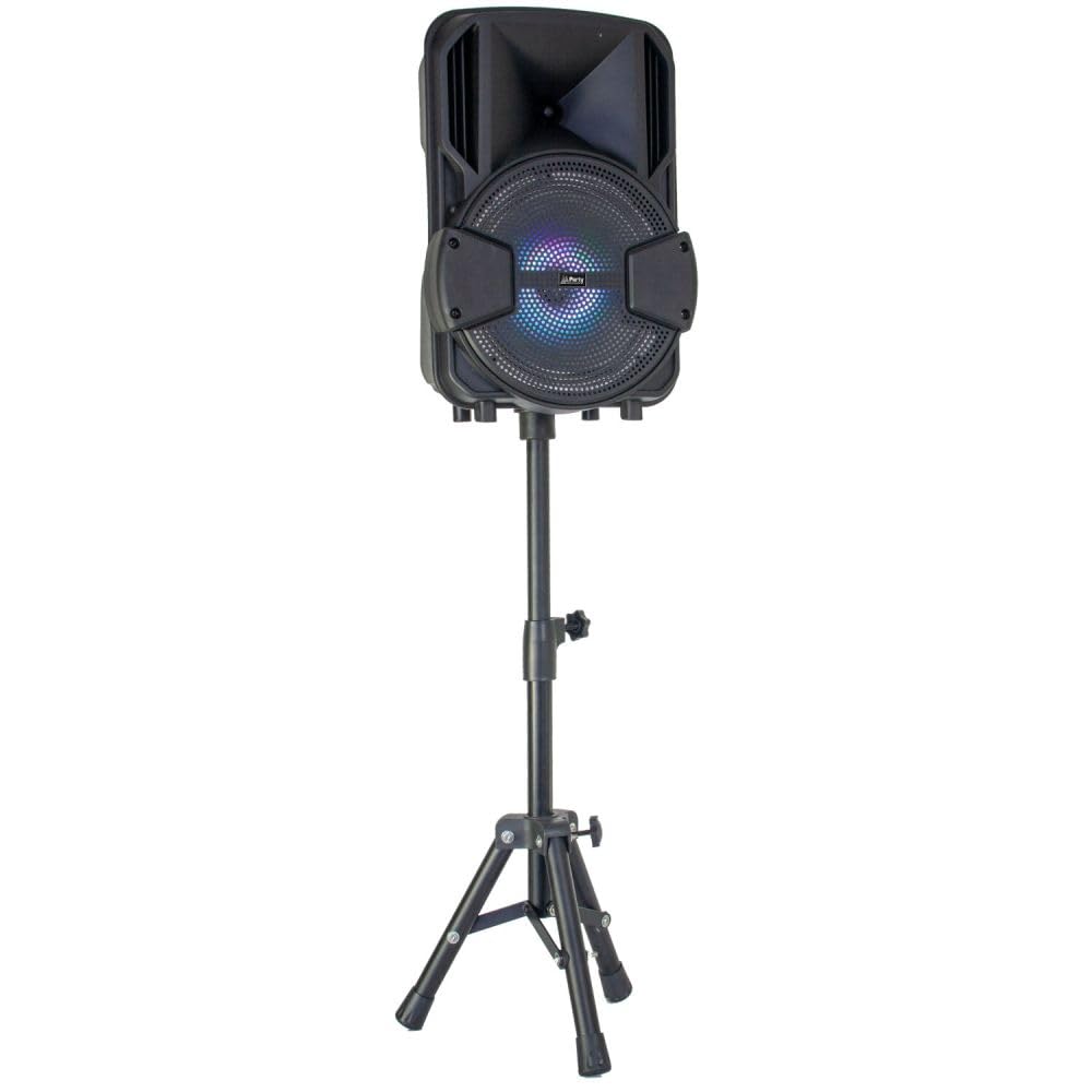 PARTY PARTY-MOBILE8-SET LED BELEUCHTETE 8" AKTIVBOX MIT STATIV & MIKROFON