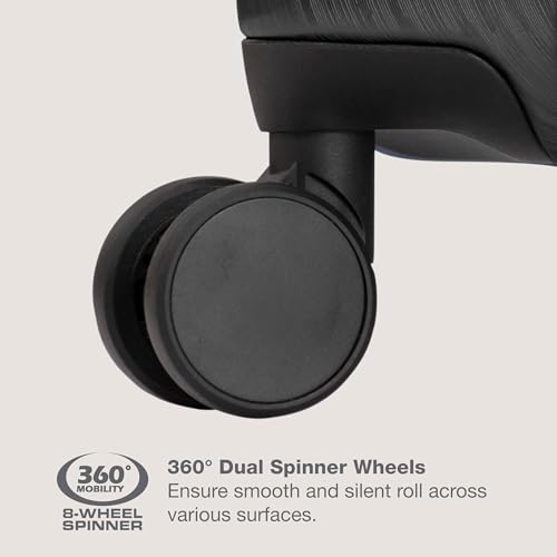 U.S. Traveler Boren Polycarbonate Hardside Rugged Travel Suitcase Luggage with 8 Spinner Wheels, Aluminum Handle - Image 7