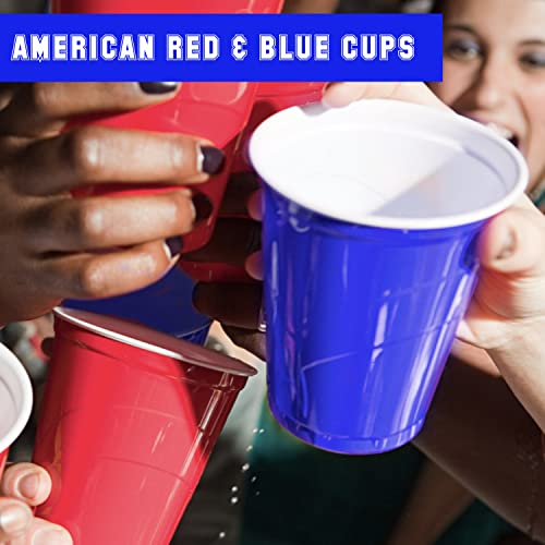 Pak van 120 Originele Officiële Bekers | 60 Blauw + 60 Rood | Amerikaanse Bier Pong Bekers 53cl | Premium Kwaliteit | Herbruikbare Plastic Bekers | Hand en Vaatwasmachine Veilig | OriginalCup® - Image 6