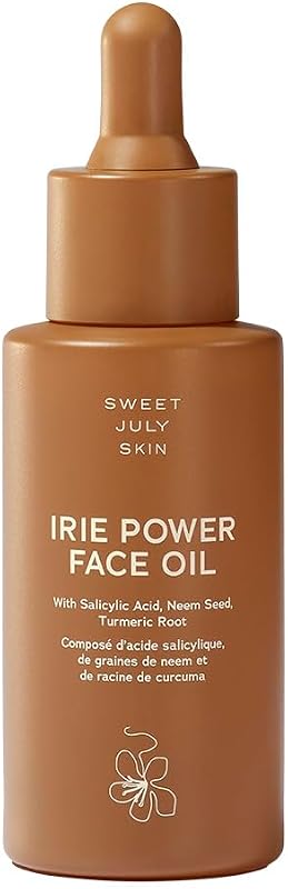 Óleo facial SWEET JULY SKIN Irie Power com esqualeno, óleo de semente de neem e óleo de raiz de cúrcuma, 30 mL
