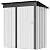 Greesum Outdoor Storage Shed 5 x 3 ft. Utility Tool Shed Metal Storage Garden Shed with Door & Lock for Patio Storage, White