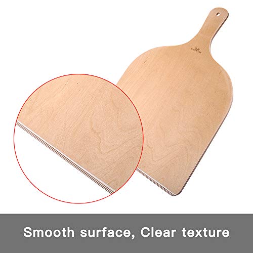 2-Piece Wood Pizza Peel, Large Pizza Paddle Set For Pizza Stone,Oven Or Grill, Pizza Spatula For Transferring Breads & Pizzas Into And Out Of A Hot Oven Swiftly #TOP1