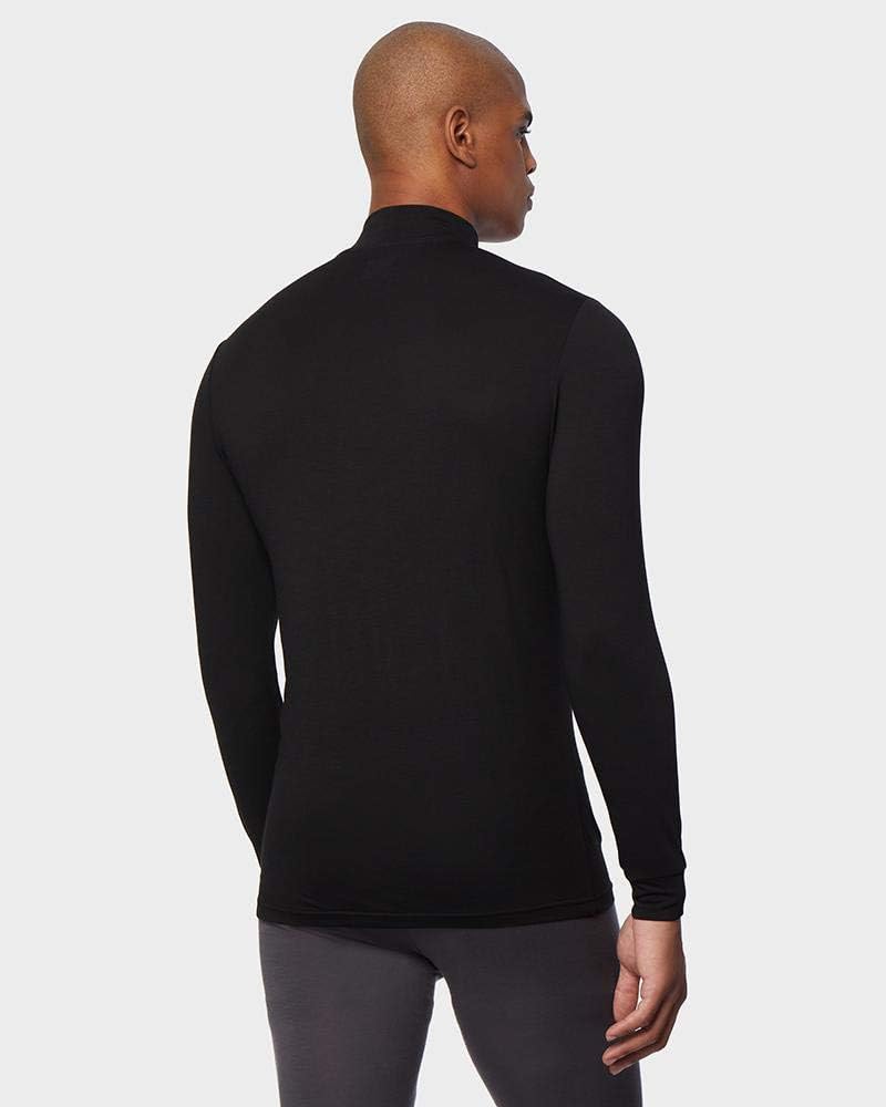 32 Degrees Heat Mens Performance Thermal Lightweight Baselayer Mock Top Long Sleeve Top - Image 4