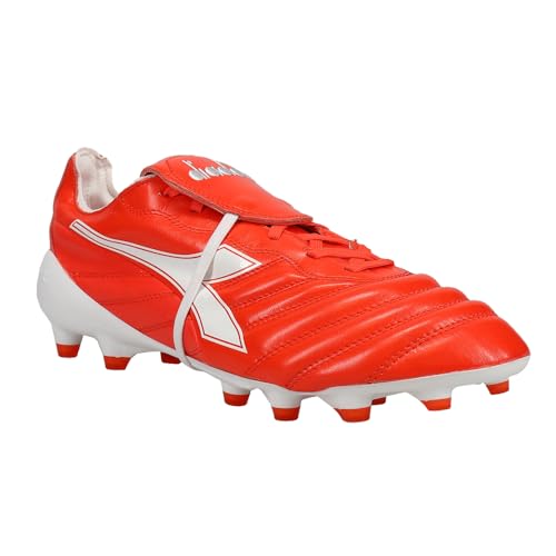 Diadora Mens Brasil Elite Tech T Italy Lpx Firm Ground Soccer Cleats Cleated - Red2