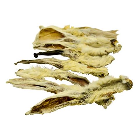 PROtastic Lucky Dog Deli air dried rabbit ears with hair - a natural treat for your dog 300g Pack Cover