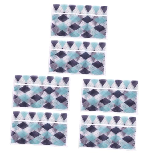 Cabilock 6pcs Kitchen Microwave Oven Dust Cover Towel Pockets Random Patterns Multi-functional and Decorative Keeps Your Microwave