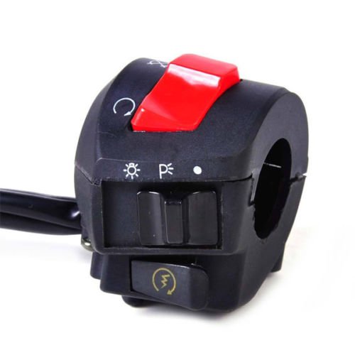 Miniatura 4 de 78 ''22MM motocicleta manillar cuerno giro señal lámpara control interruptor maravilloso