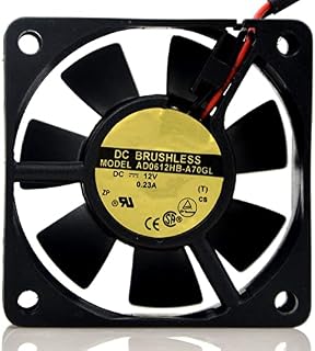 DC12V 0.23A 2-Wire 60x60x25mm 6cm Case Cooling Fan AD0612HB-A70GL