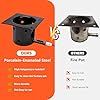 Upgraded Fire Burn Pot and Hot Rod Ignitor Kit Replacement Parts for Traeger, Pit Boss & Camp Chef Pellet Grill Smoker, Durable Fire Burner Pot with Ash Remover, Screws & Fuse, Enamel Fire Pot
