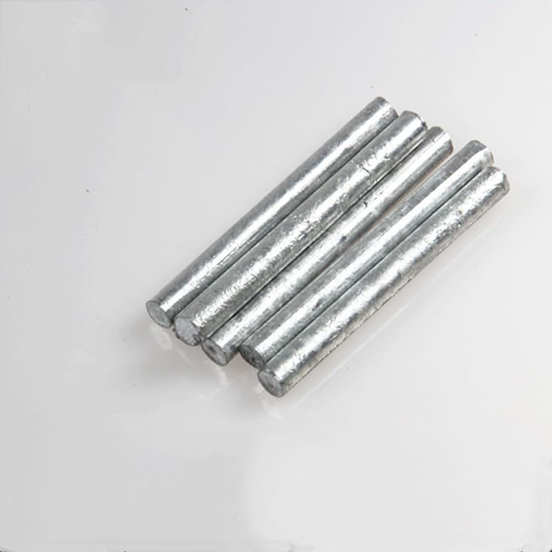 High Purity Zinc Bar 99.5% - 1 Piece Round Anodized Zinc Bar For Crafting & DIY