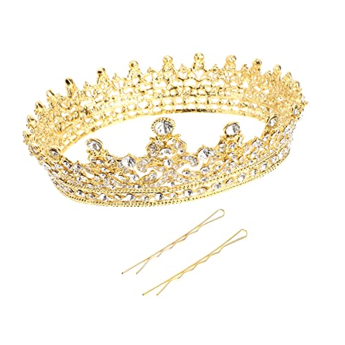 Tiara dorada vintage de reina el regalo perfecto para bodas y cumpleaños