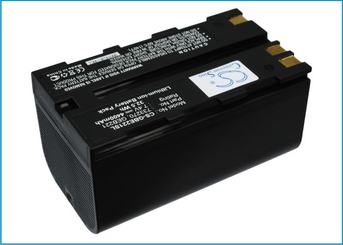 Cameron Sino Batterie de rechange pour ATX1200, GRX1200, GS20, Piper 100, Piper 200, Piper 200 Lasers, RX1200, RX900, SR20, System 1200 GNSS receivers, Viva PN : GEB211, GEB212, GEB90 ZBA200. ZBA400