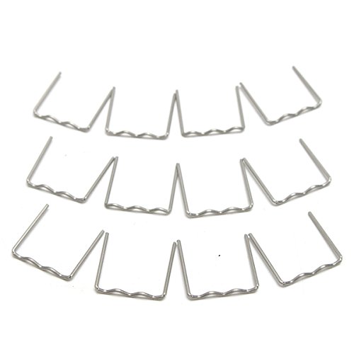 Forspero 100PCS Pre Cut Flat Staples 0,8mm Für die Reparatur von Edelstein-Stapeln für die Reparatur von Autos Cover