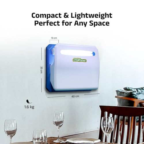 Image of Gumtree FlyVore Catcher | Electric Insect Trap with Dual 24W UV-A Tubes, Hidden Glue Board, 15 Extra Trapp Sheets | Sleek Fly Trap for Restaurants, Clinics, Offices & Hygienic Indoor Spaces