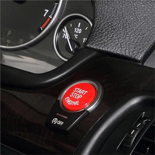 Couvercle bouton démarrage d'arrêt argent BMW E90 E60 X1 E84 X5 E70 cache bouton start stop - 3