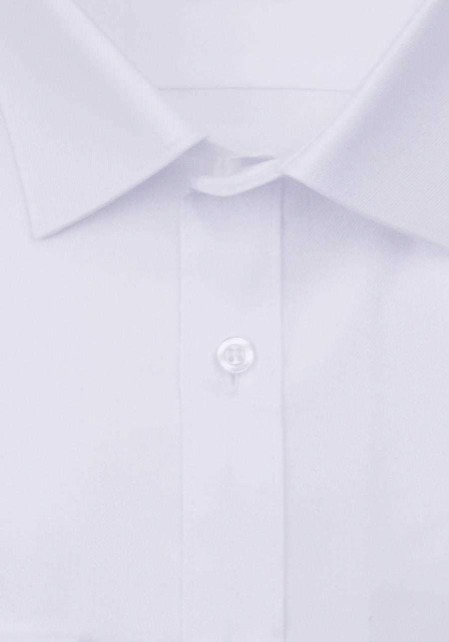 OLYMP Level Five Body Fit Camisa de manga larga New Kent cuello sarga elástica blanca, Blanco, 42