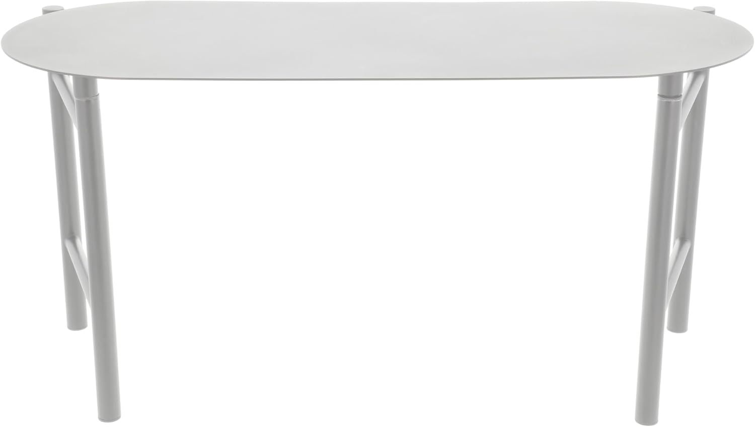 Zone Denmark Disc Bench - Powder Coated Steel - Outdoor/Indoor (Soft Grey)