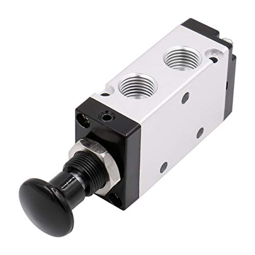 Heschen 4R210-08 Metall Handventil 5-Wege 2-Position 1/4 PT Aluminium Körper Silber