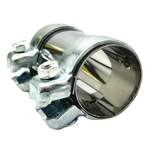 LPFIDI Auspuffschelle Set - Exhaust Component - Silber - Modern - Stahl - 60 mm x 125 mm