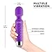 Lovely Wand Vibrator, Powerful Electric Personal Wand Massager for Women - Waterproof, Quiet, Wireless, Handheld - 20 Vibration Modes & 8 Speeds - Adult Female Sex Toy Massage (Purple)