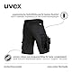 Uvex echor Arbeitsshorts - Kurze Arbeitshose - Herren-Cargohose - Stretch-Bund, Abriebfest & viel Stauraum - Schwarz - Gr. 56