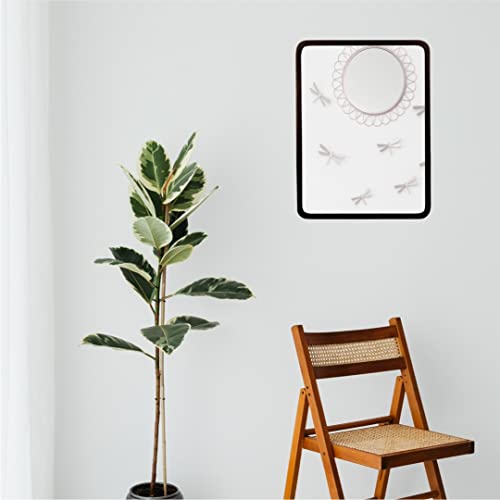 Image of Quality Glass Wall Mirror Rectangular Mirror with Metal Frame Mirror for Bathroom, Living Room, Vanity Decorative Wall Mirror Wall Mounted (18X24 Inches) - Black