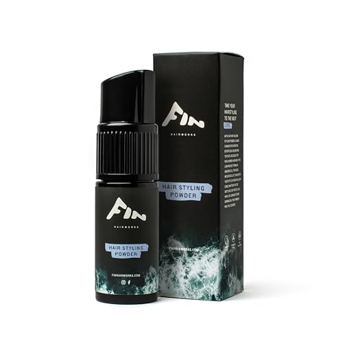 Fin Hairworks Hair Styling Powder Spray | Natural Matte Finish | Adds Texture and Volume | Absorbs oil | Clean Plant-based Formula (20g pump spray)