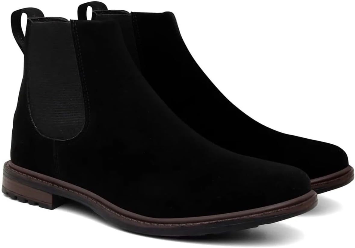 Botina Bota Masculina Chelsea Couro Camurça Estiloso Rodeio Country