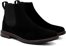 Botina Bota Masculina Chelsea Couro Camurça Estiloso Rodeio Country