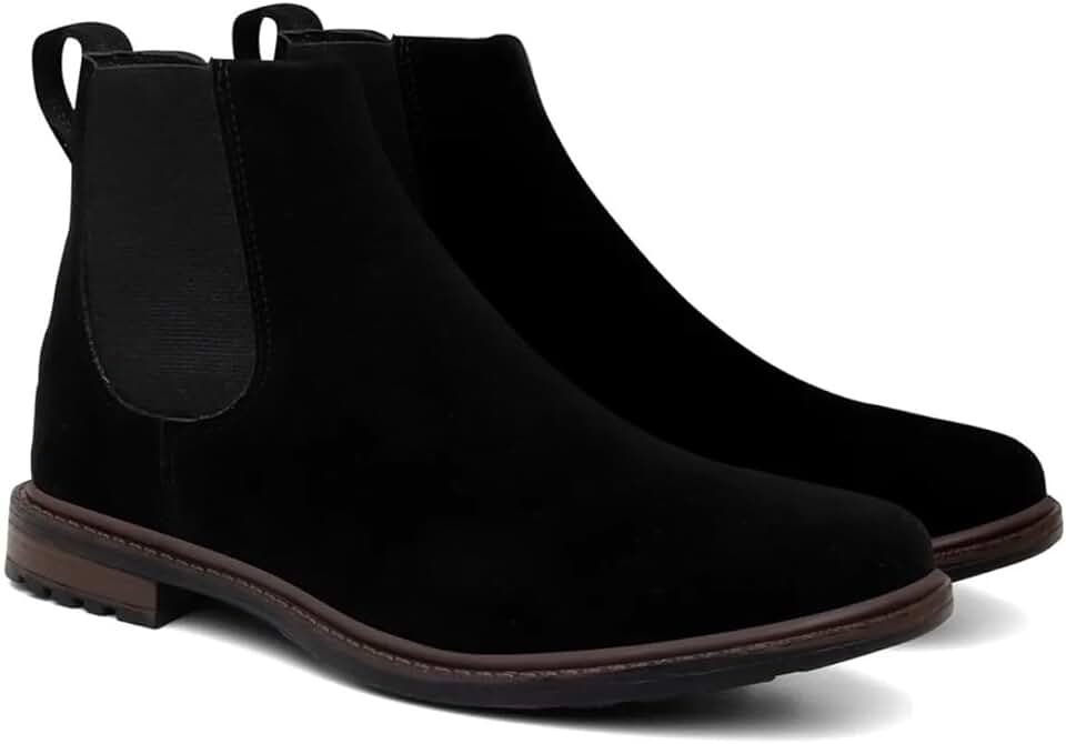 Botina Bota Masculina Chelsea Couro Camurça Estiloso Rodeio Country