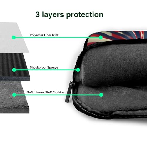 Funda portátil con diseño de fuegos artificiales para oficina y viajes 7