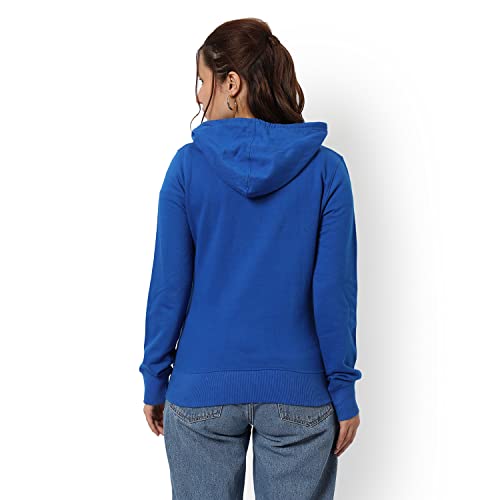 Image of Campus Sutra Women cotton Premium Zipper Hoodie-Grey