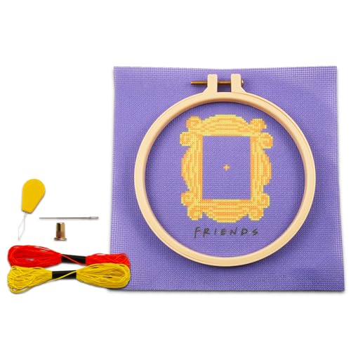 Image of Screen Legends Friends Cross Stitch Kit Friends TV Show Merchandise - Bundle with Friends Crafts and Bookmark | Friends TV Show Gifts