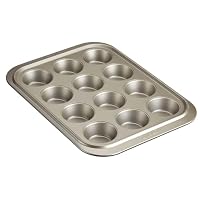 Anolon Ceramic Reinforced 12 Cup Muffin Pan Silver