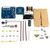 HU-064 High Voltage Electromagnetic Gun DIY Kit Coil Booster Module Welding Exercise Circuit Making Acrylic Case Without Battery (with Shell)