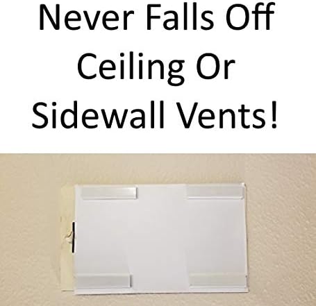 Strong Magnetic Vent Covers for Ceiling and Wall Vents – 3 Pack 8”x15” Includes 12 Additional Magnets for Guaranteed Holding Strength Can Be Cut Down to Smaller Sizes (Not for Aluminum/Plastic Vents)