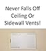 Strong Magnetic Vent Covers for Ceiling and Wall Vents – 2 Pack 8”x15” Includes 8 Additional Magnets for Guaranteed Holding Strength Can Be Cut Down to Smaller Sizes (Not for Aluminum/Plastic Vents)