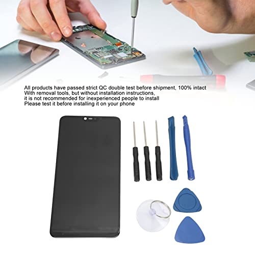 Yoidesu Screen Replacement Kit for Xiaomi Mi 8 Lite, Professional Repair LCD Xiaomi Mi 8 Lite Display Digitizer Frame Assembly with Repair Tool Kit, and Wear