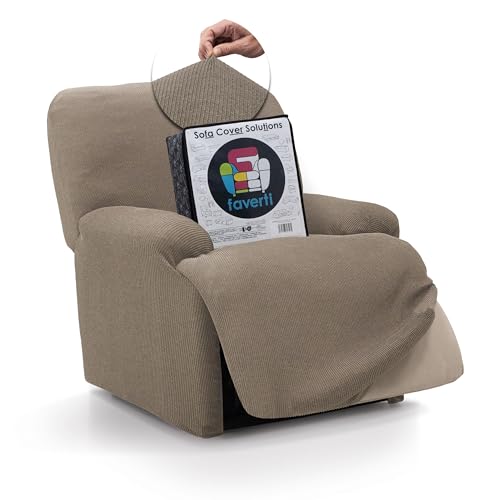 FAVERTI® Funda Elástica Sillón Relax Pies Juntos Reclinable de 70 a 90cm…
