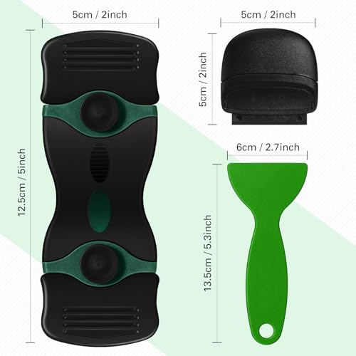Image of Tallew 9 Pcs Plastic Scraper Set Paint Tool Non Scratch Putty, Green