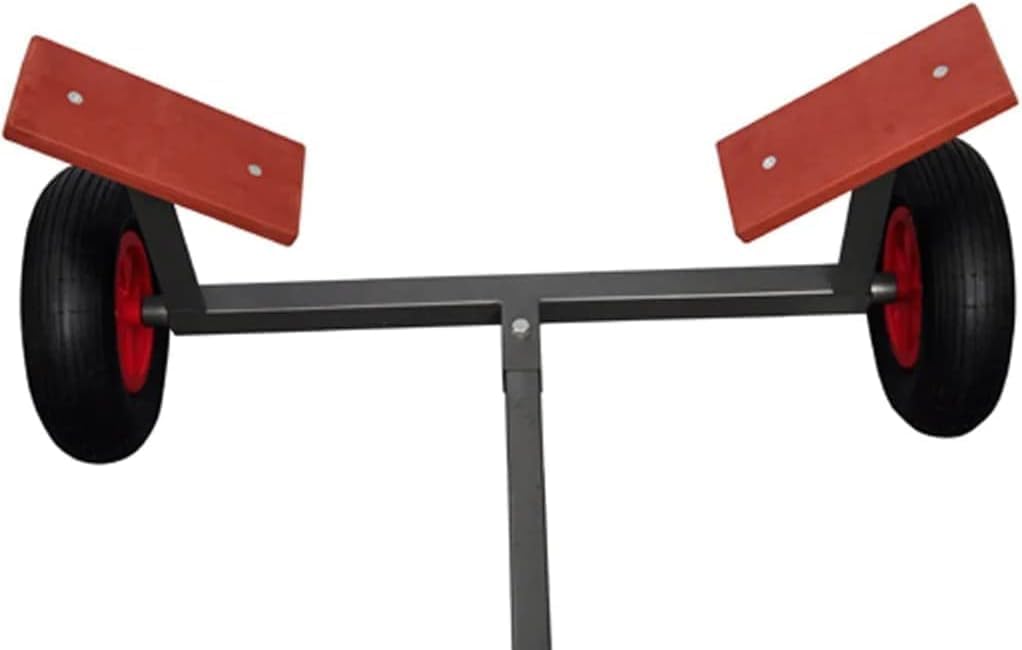 Adjustable Boat Trailer with Wheels and Handle | for Boats from up to 15.1' and 352.74 lb Load Capacity | Trailer for Boats Fishing Boats Small Motors and Sailing Boats | 10.5' x 3.4' x 1.7'