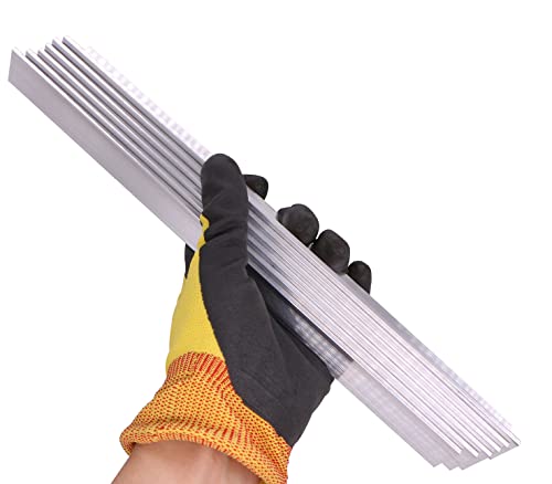 Vernuos 6 Pcs 1" X 1"X 1/8" Aluminum Angle 6061, 12" Length, T6511 Mill Stock, 1/8" Thick #TOP5